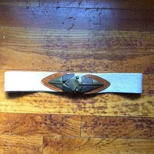 Vintage Elastic metal clasp belt